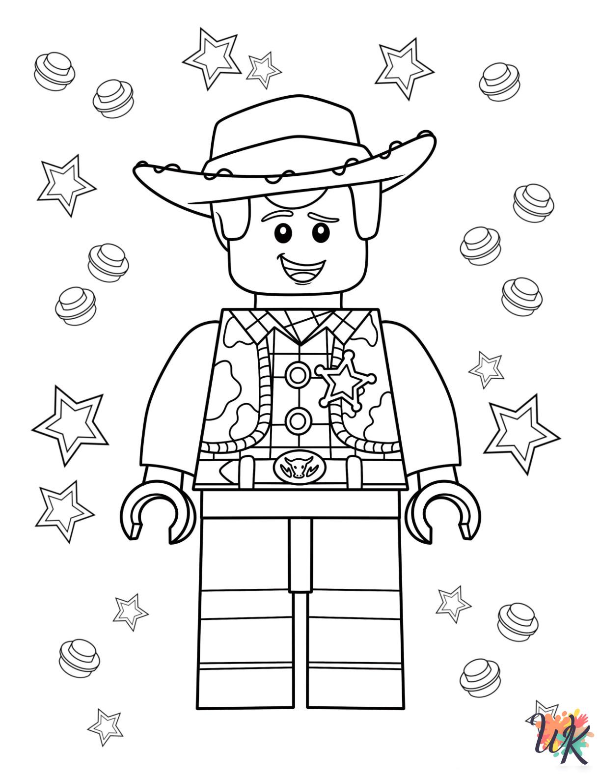 Woody cards coloring pages