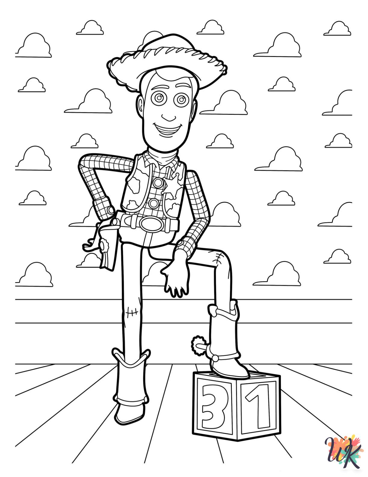 free Woody printable coloring pages