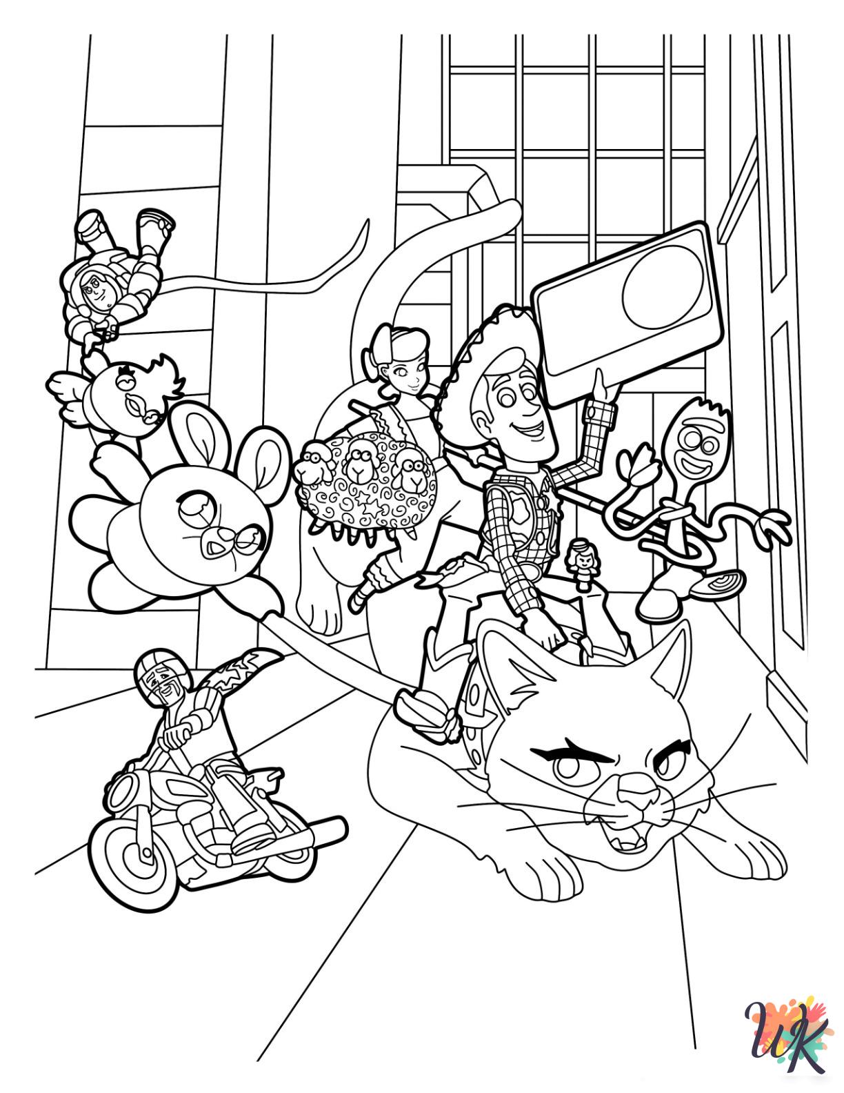 free printable Woody coloring pages for adults