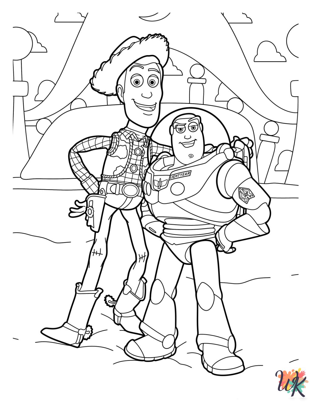 Woody coloring book pages