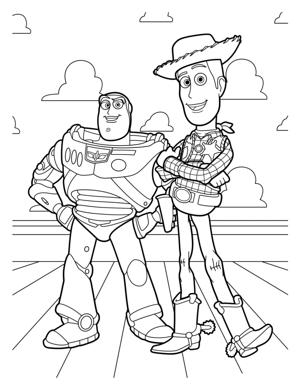 Woody Coloring Page — Reference 7 Woody Coloring Page — Reference 7