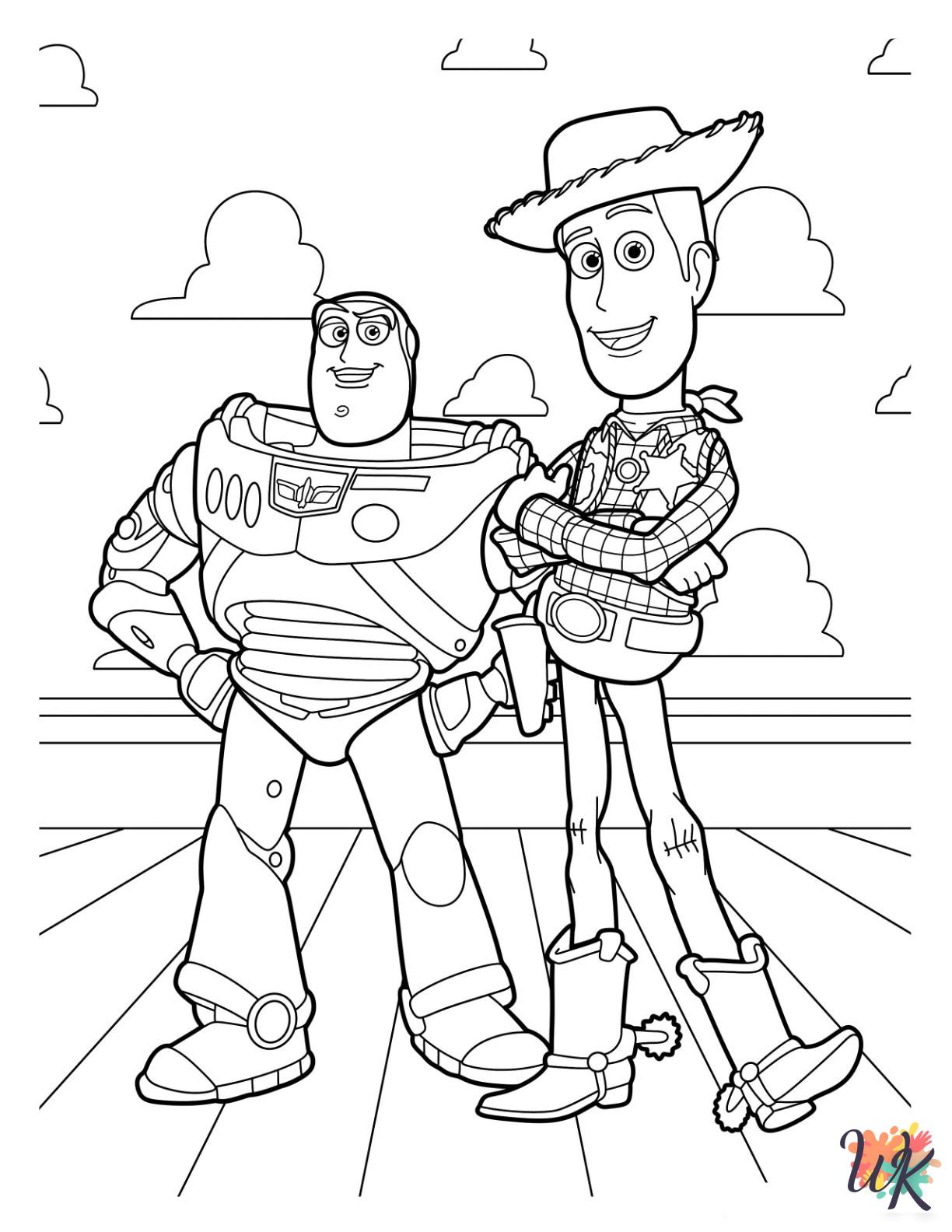 Woody coloring pages for preschoolers