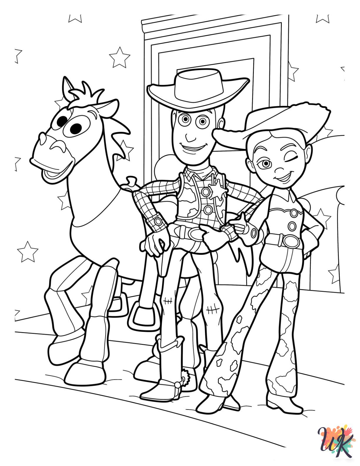 Woody coloring pages for adults easy
