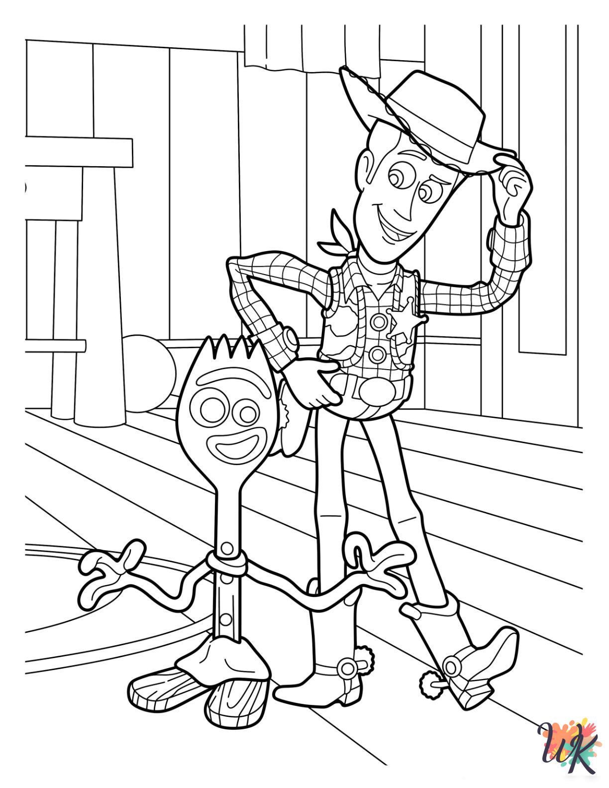 Woody coloring pages free