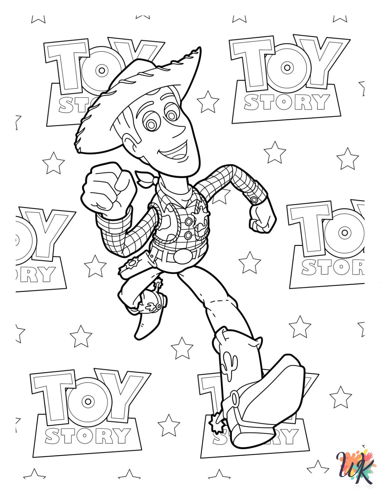 easy cute Woody coloring pages