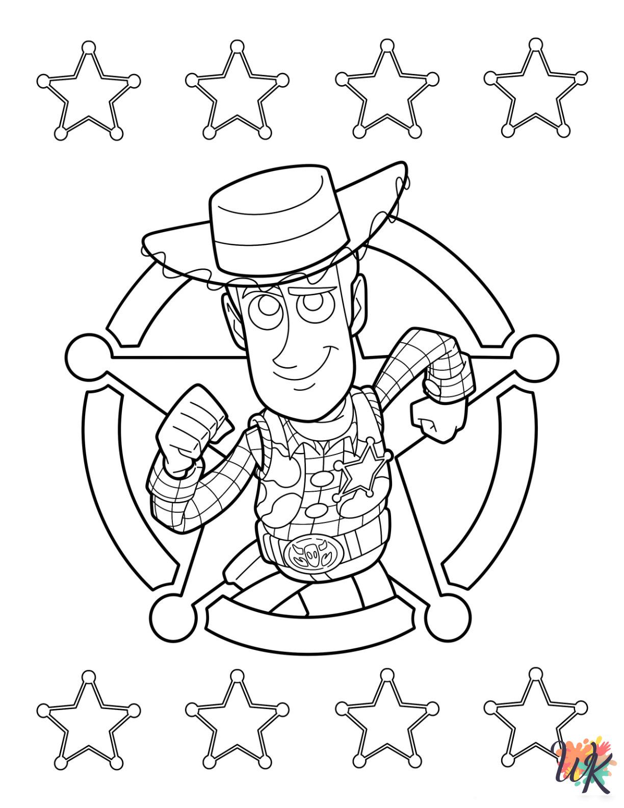 Woody decorations coloring pages