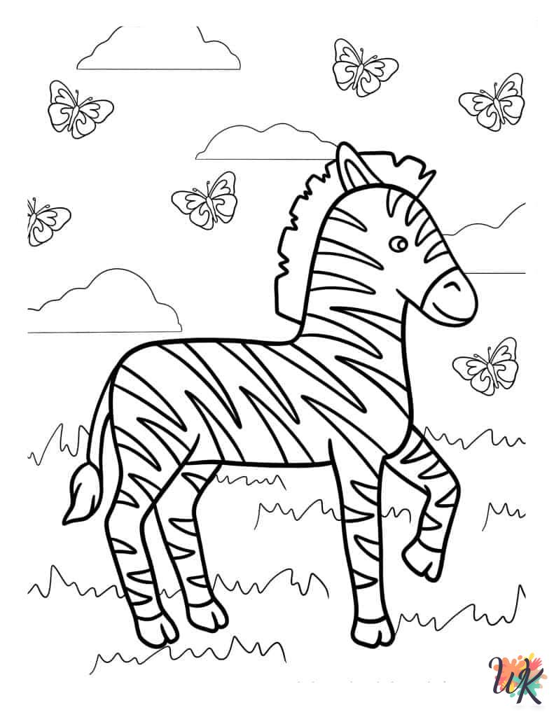 Zebra coloring pages grinch