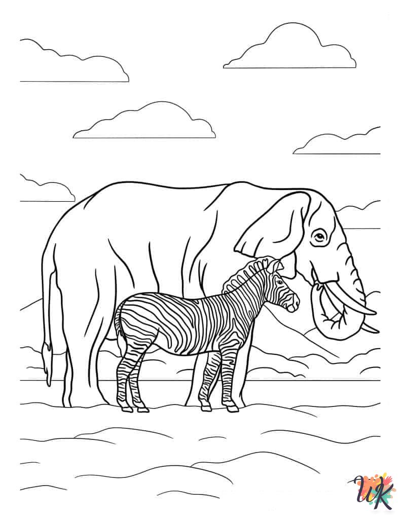 cute Zebra coloring pages