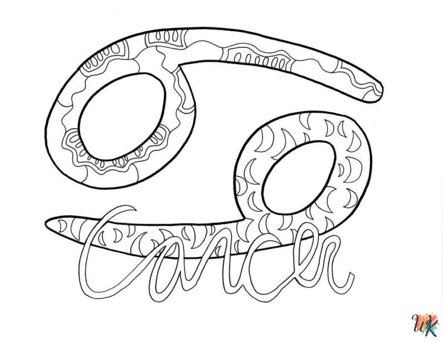 Zodiac Signs coloring pages to print