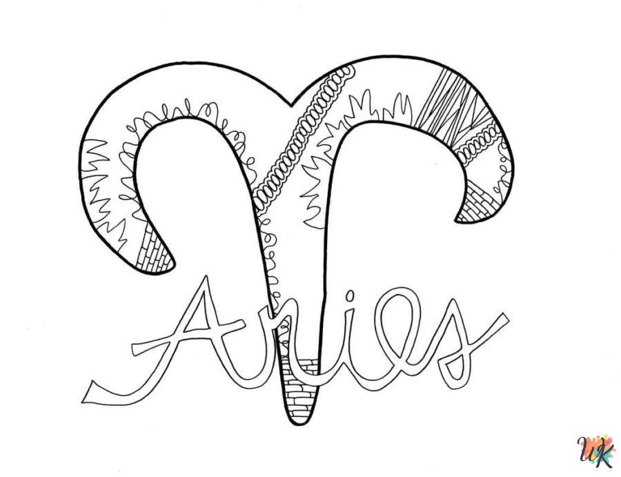 printable coloring pages Zodiac Signs