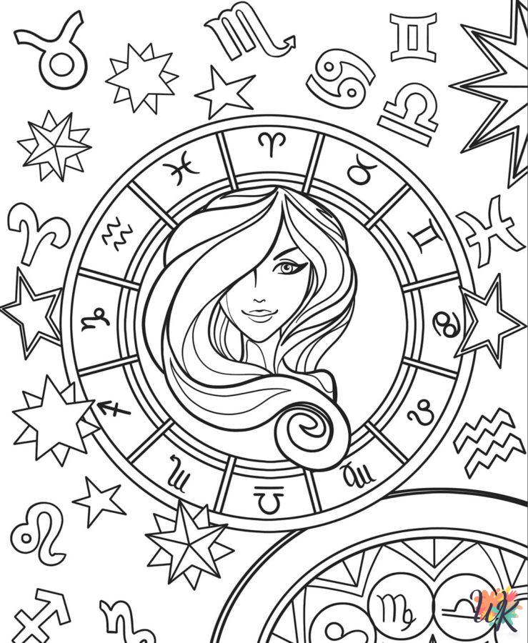 Zodiac Signs free coloring pages