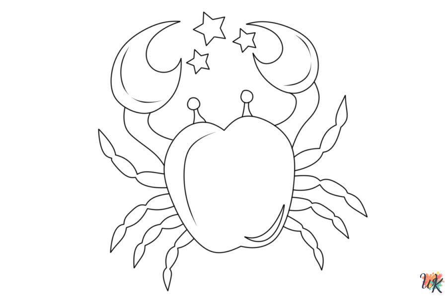 Zodiac Signs coloring pages for adults easy