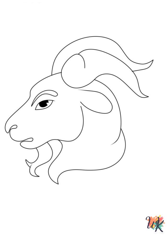 free printable Zodiac Signs coloring pages 1