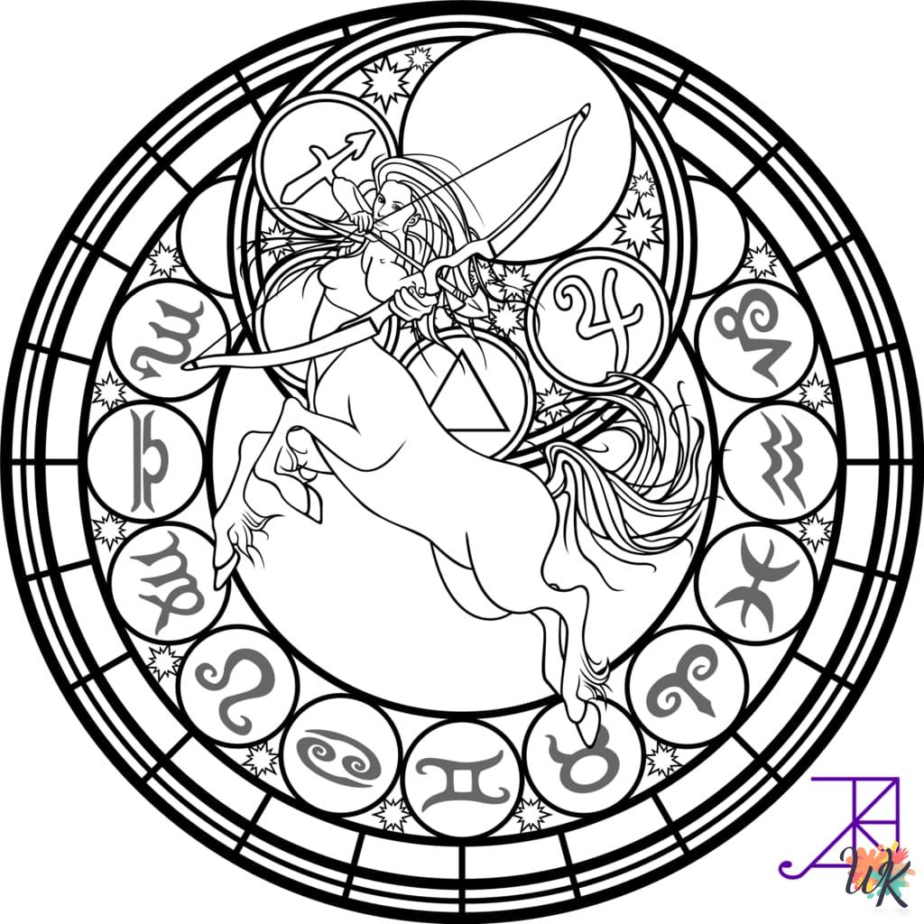 Zodiac Signs coloring pages