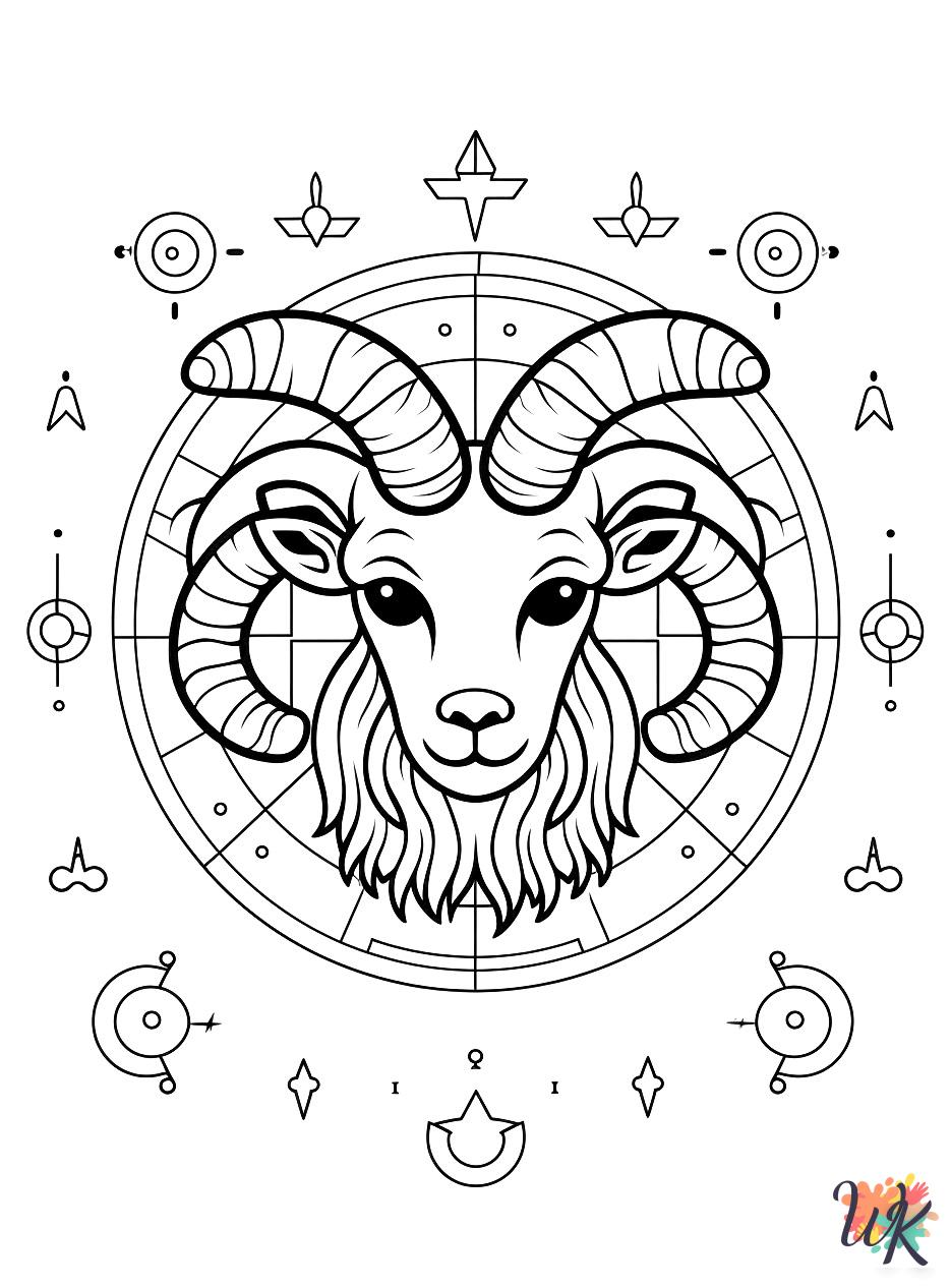 fun Zodiac Signs coloring pages