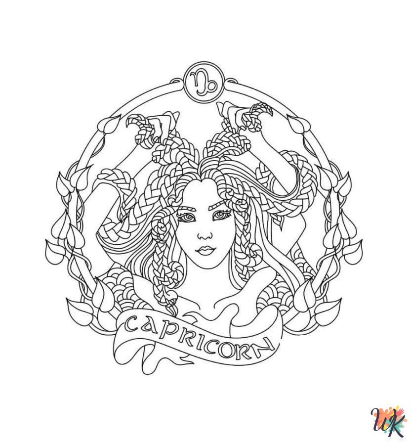 coloring pages for kids Zodiac Signs