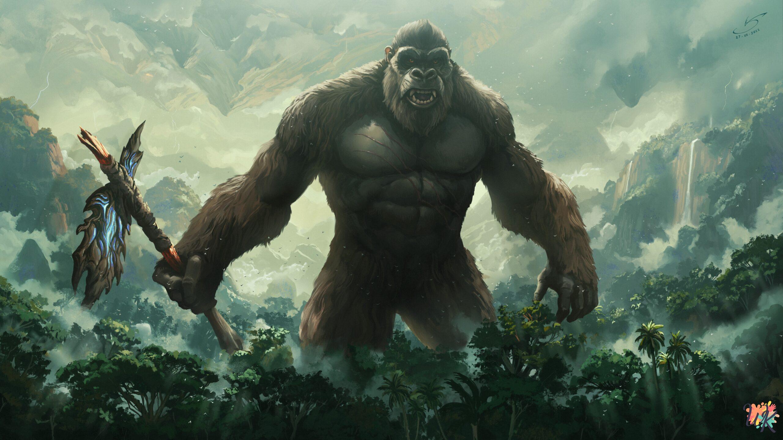 King Kong Coloring Pages 1 King Kong Coloring Pages