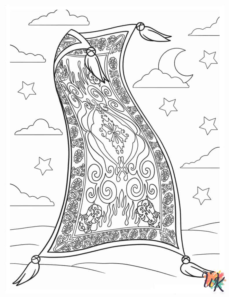 Aladdin & Jasmine Coloring Pages 21