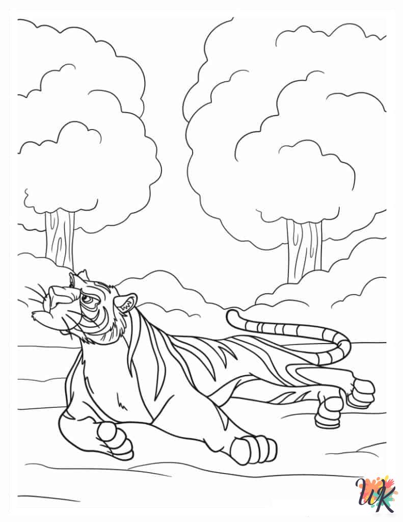 Aladdin & Jasmine coloring pages free