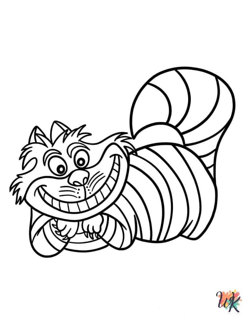 coloring pages Alice In Wonderland
