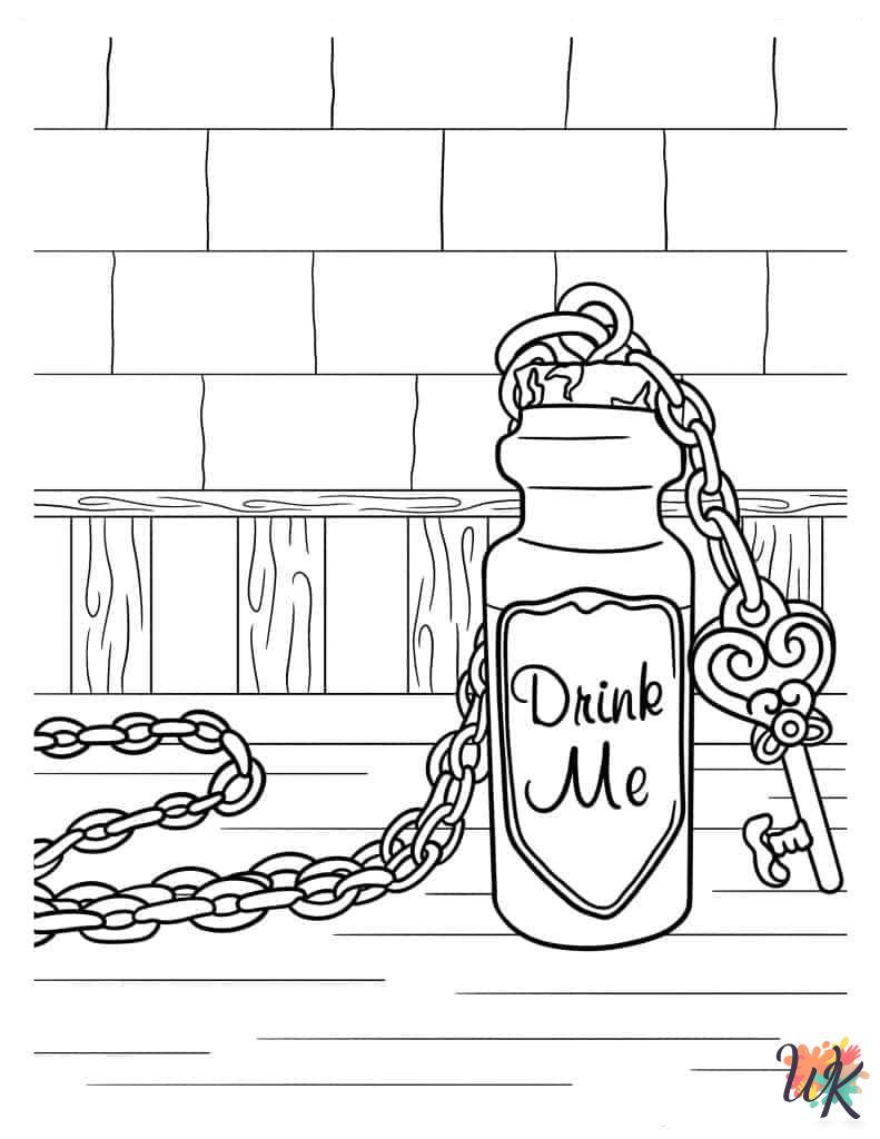 Alice In Wonderland coloring pages