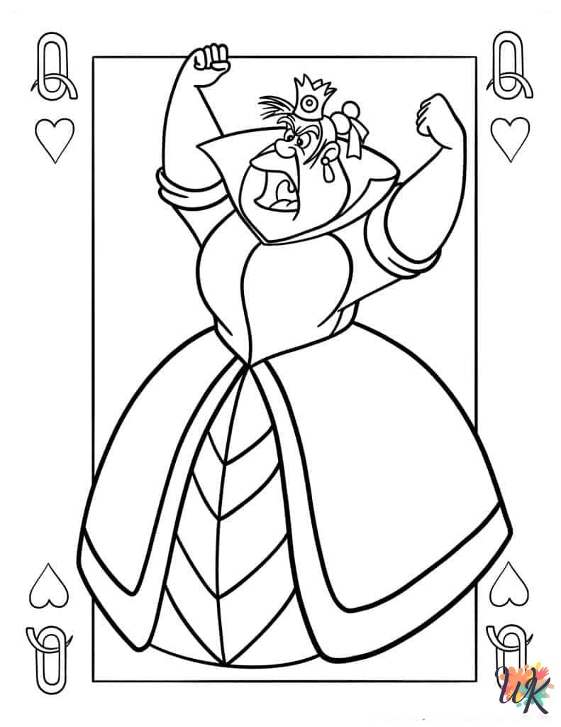 free printable coloring pages Alice In Wonderland