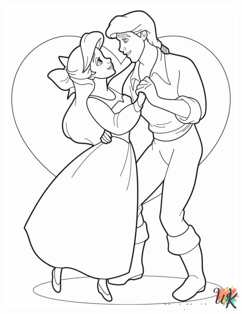 free printable Ariel coloring pages for adults