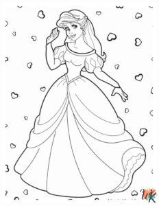 28 Ariel Coloring Pages For Kids - ColoringPagesWK.com