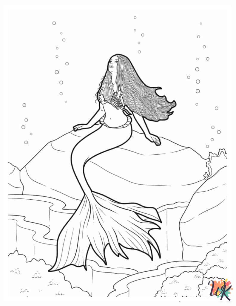 printable Ariel coloring pages