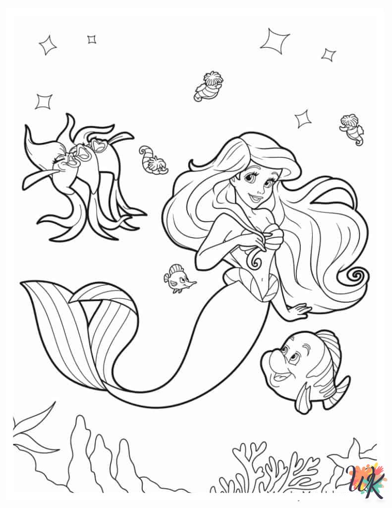 old-fashioned Ariel coloring pages