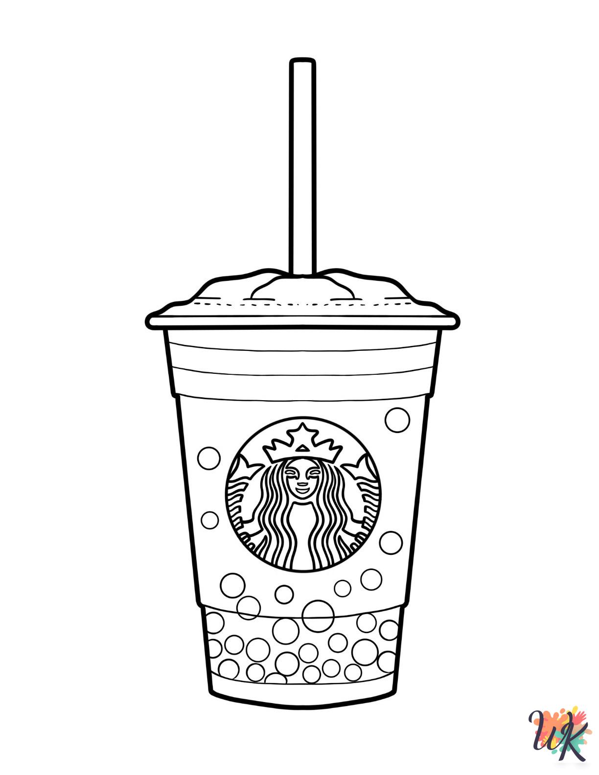 Boba Tea themed coloring pages