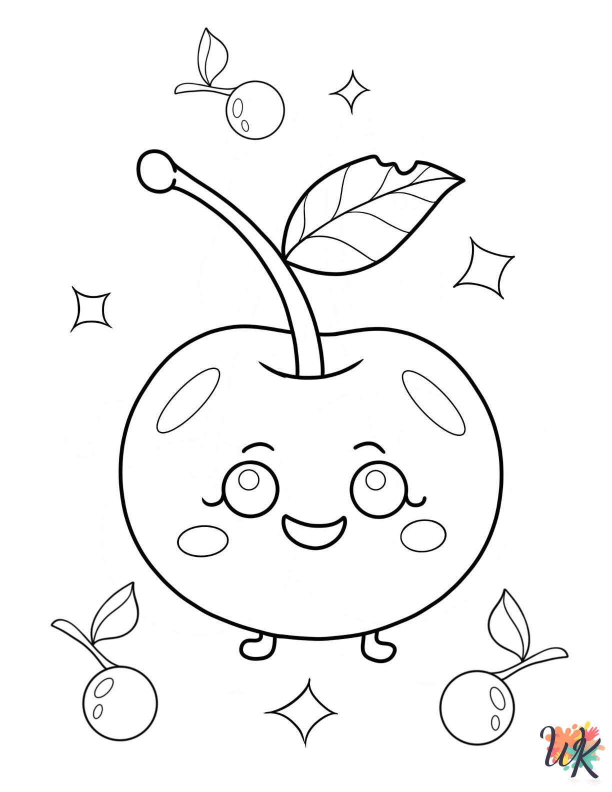 adult Cherry Coloring Page coloring pages