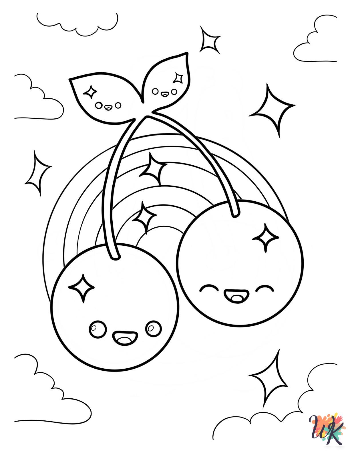 free Cherry Coloring Page coloring pages for adults