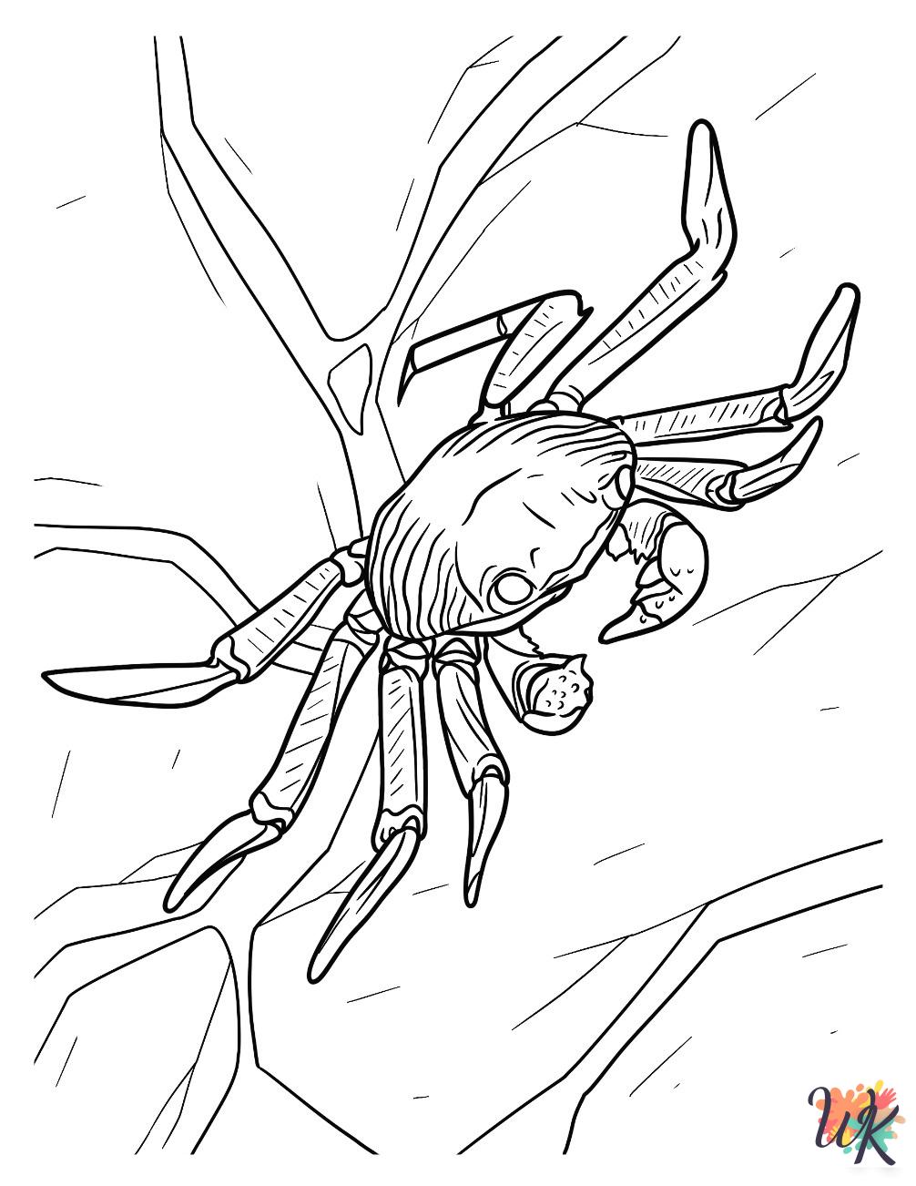 Crab free coloring pages
