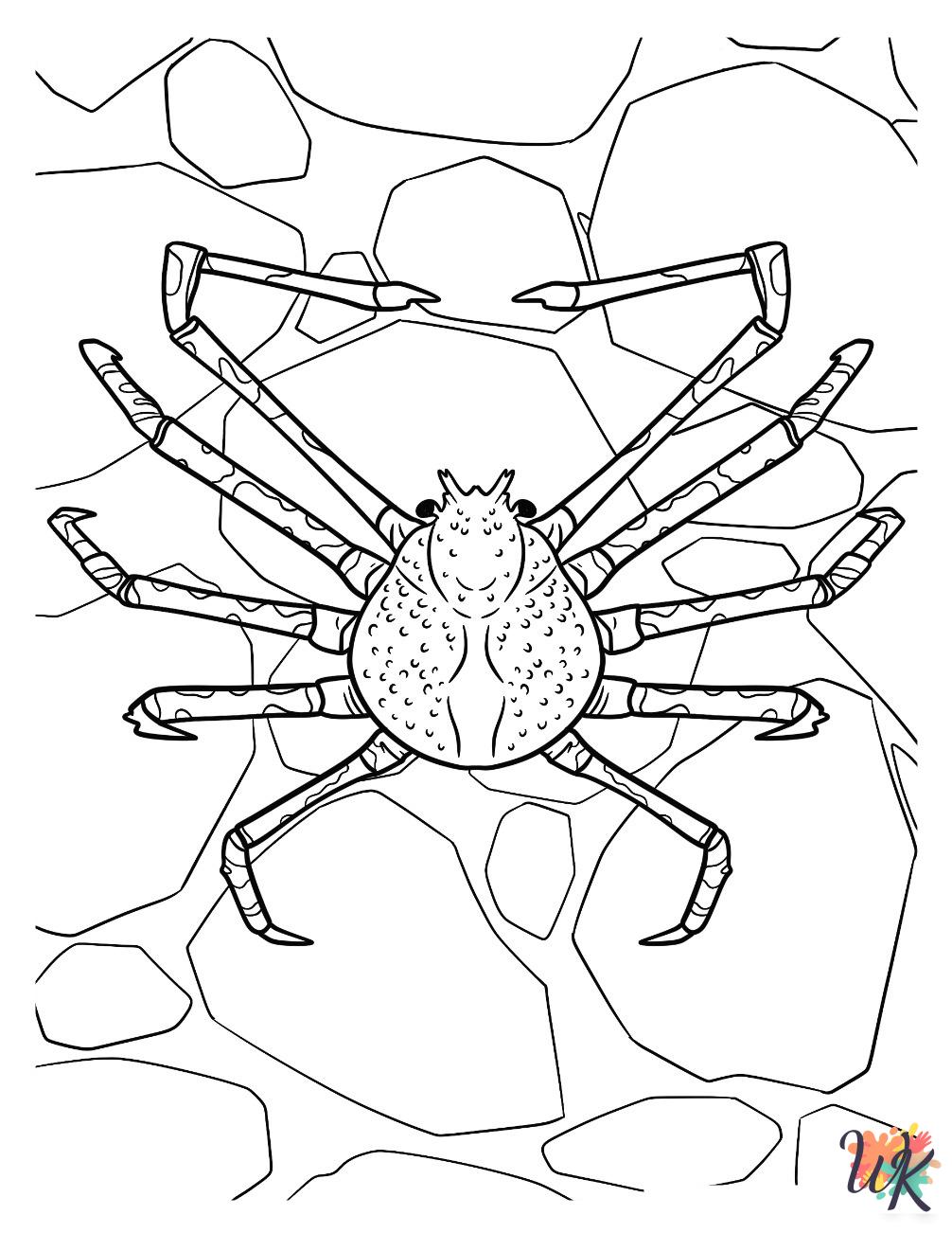 fun Crab coloring pages