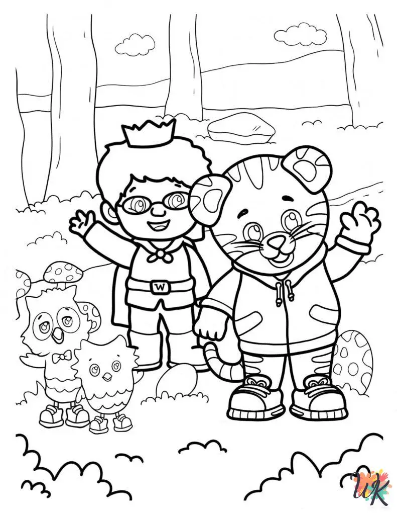 20 Daniel Tiger Coloring Pages For Kids - ColoringPagesWK