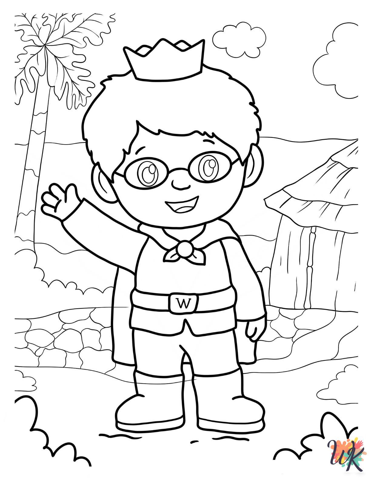 Daniel Tiger free coloring pages