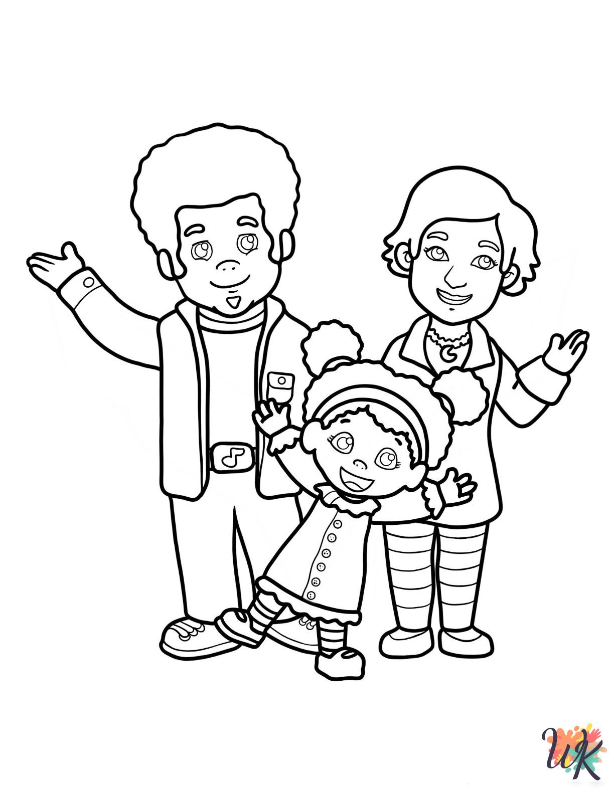 printable Daniel Tiger coloring pages for adults