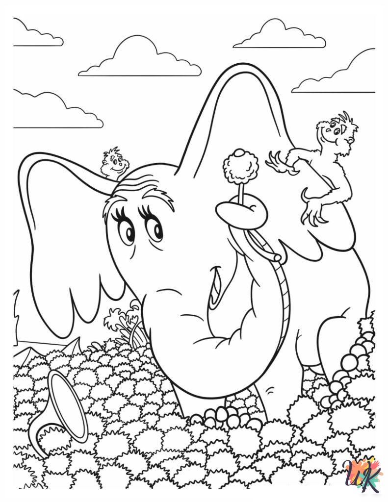 merry Dr. Seuss coloring pages