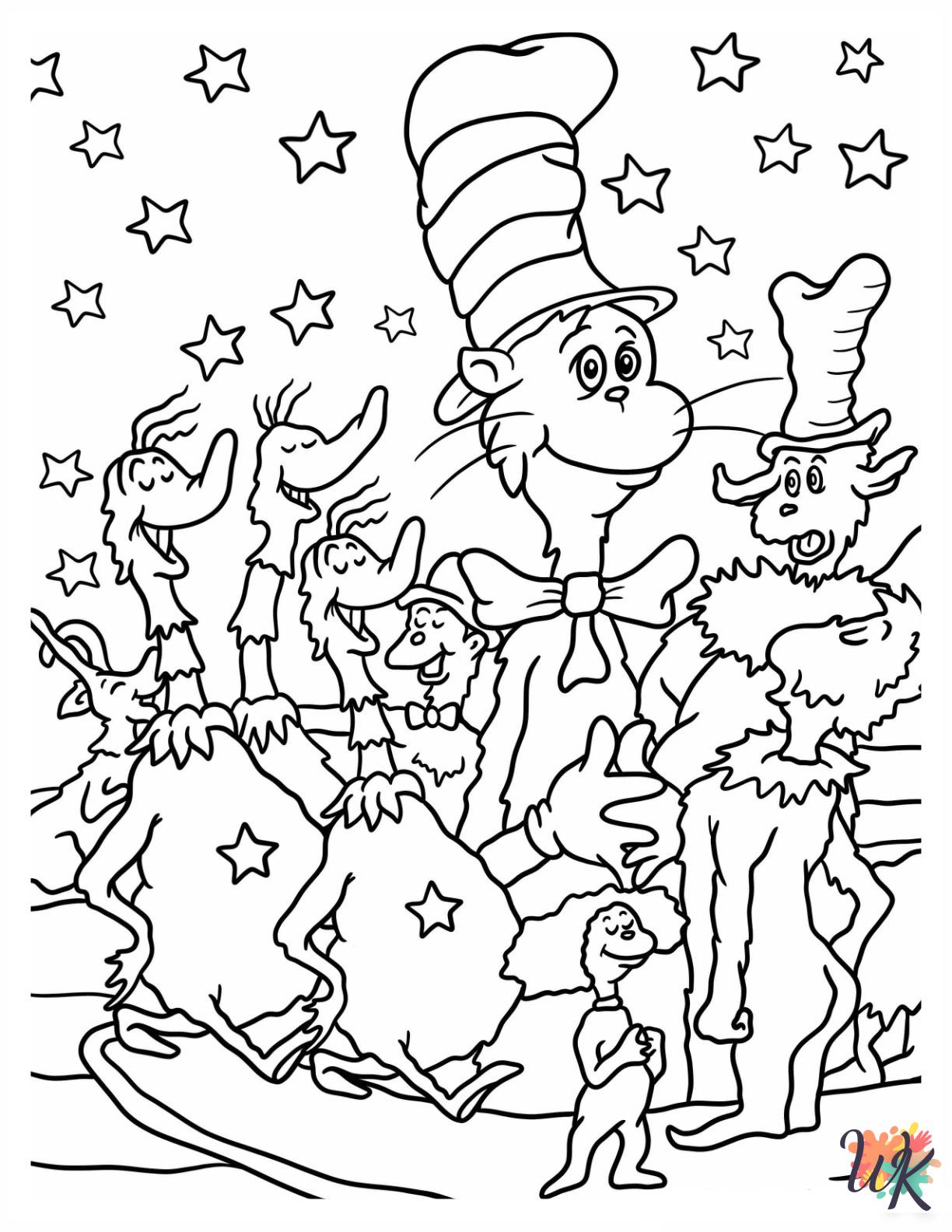 Dr. Seuss free coloring pages