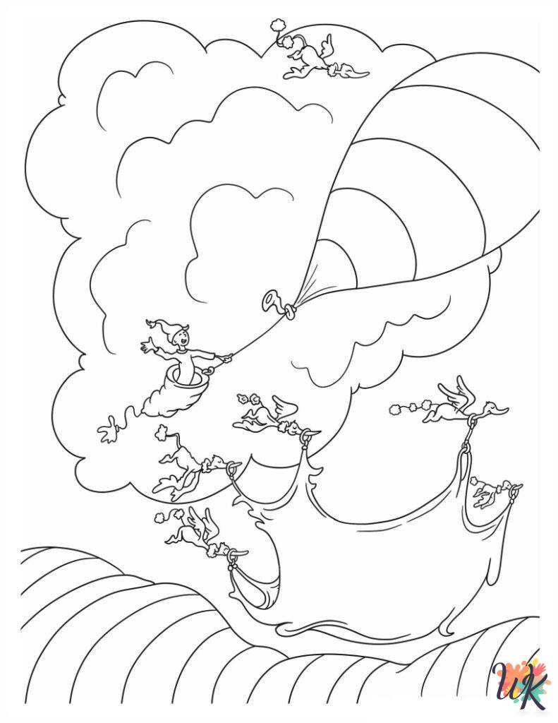 free adult Dr. Seuss coloring pages 1