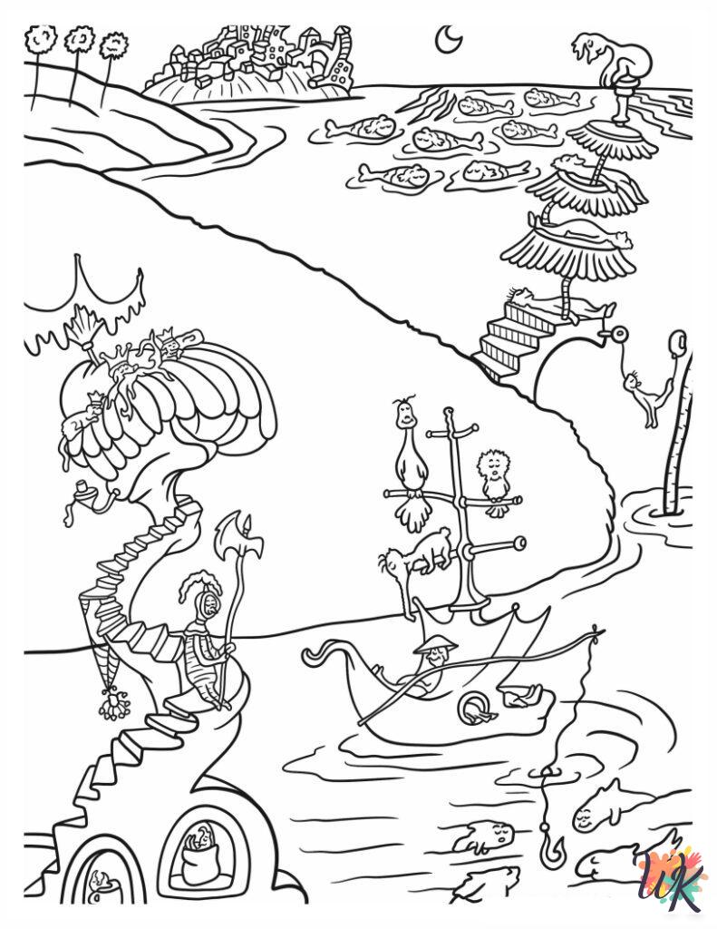 Dr. Seuss coloring pages to print