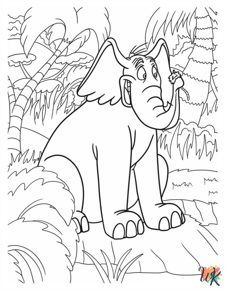 preschool Dr. Seuss coloring pages