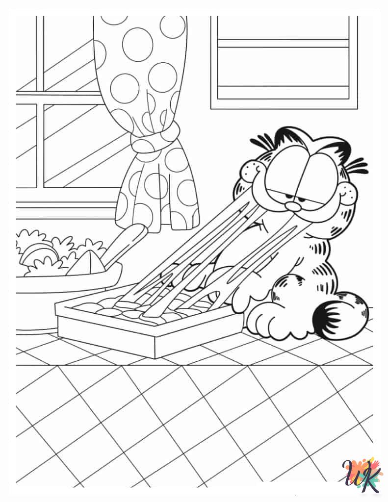 Garfield Coloring Pages 11