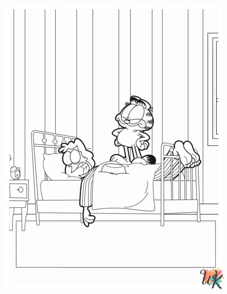 Garfield Coloring Pages 12