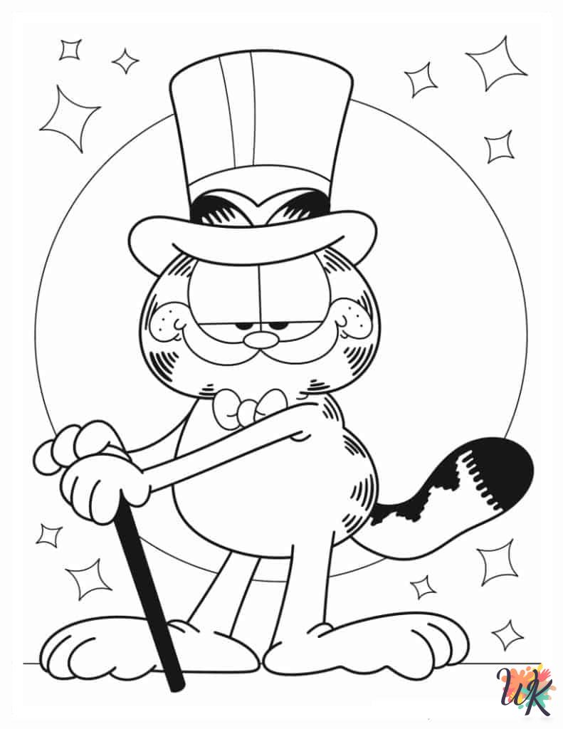free Garfield coloring pages for kids