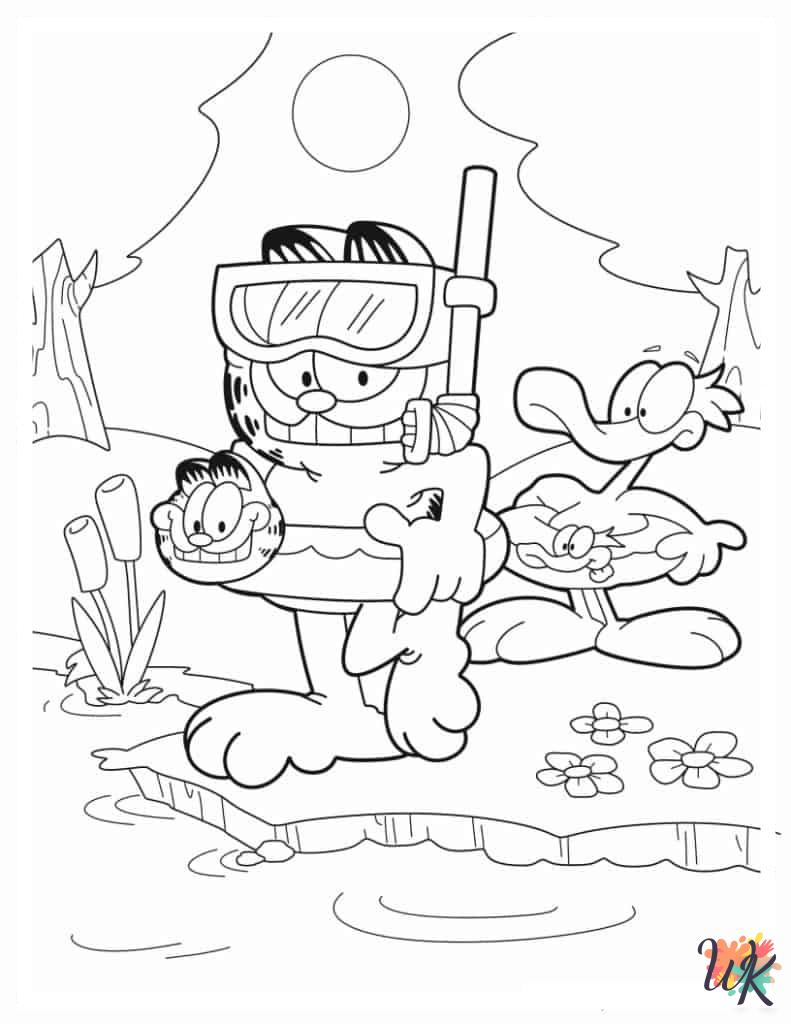 Garfield Coloring Pages 9