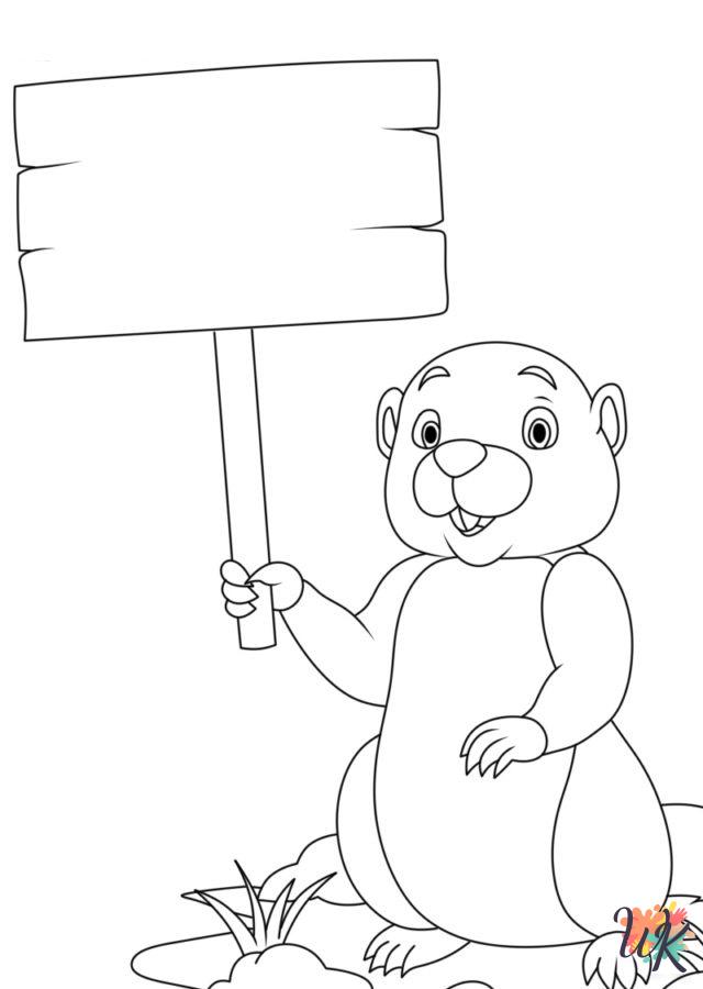 Groundhog Day coloring pages to print
