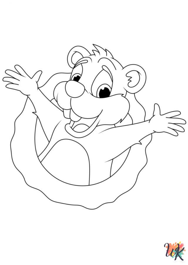 printable Groundhog Day coloring pages