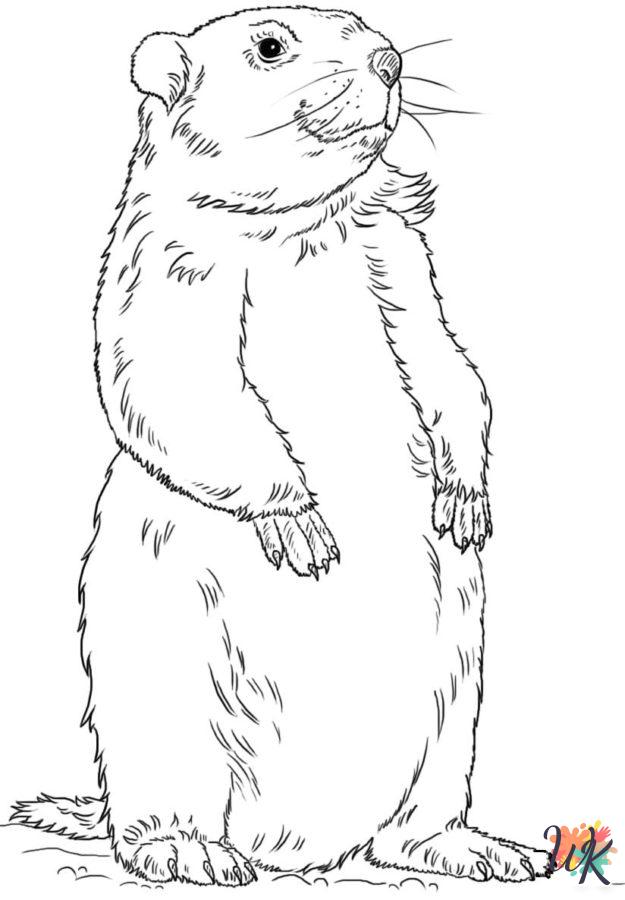 Groundhog Day coloring pages printable